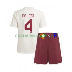 Bayern Munich Maillot avec flocage Matthijs de Ligt 4 3ème 2023-2024 ,Tenue Enfant MC