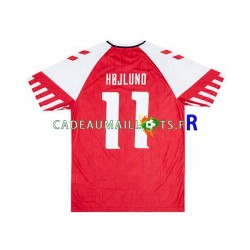 Danemark Maillot avec flocage Rasmus Hojlund 11 Domicile 2023-2024 ,Homme MC