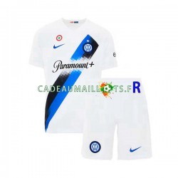 Inter Milan Maillot avec flocage Extérieur 2023-2024 ,Tenue Enfant MC