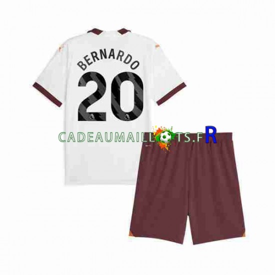 Manchester City Maillot avec flocage Bernardo Silva 20 Extérieur 2023-2024 ,Tenue Enfant MC