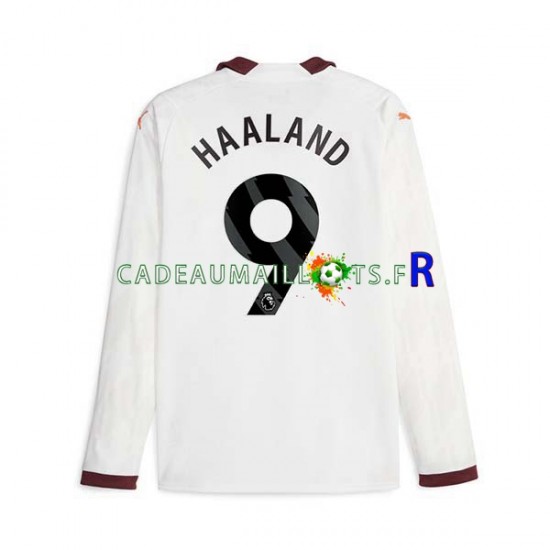 Manchester City Maillot avec flocage Erling Haaland 9 Extérieur 2023-2024 ,Homme ML