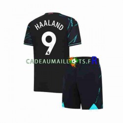 Manchester City Maillot avec flocage Erling Haaland 9 3ème 2023-2024 ,Tenue Enfant MC