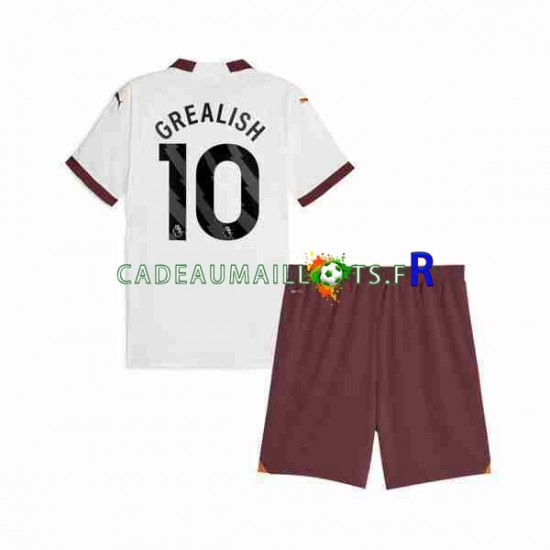 Manchester City Maillot avec flocage Jack Grealish 10 Extérieur 2023-2024 ,Tenue Enfant MC