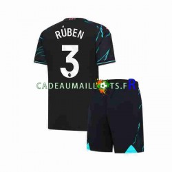 Manchester City Maillot avec flocage Ruben 3 3ème 2023-2024 ,Tenue Enfant MC