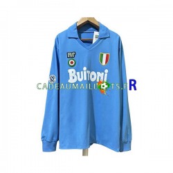 Naples Maillot avec flocage Rétro Domicile 1987 1988 ,Homme ML