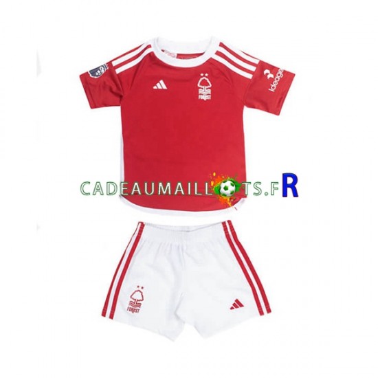 Nottingham Forest Maillot avec flocage Domicile 2023-2024 ,Tenue Enfant MC