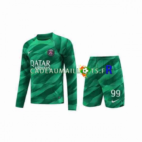 Paris Saint-Germain Maillot avec flocage Donnarumma 99 Gardien Domicile 2023-2024 ,Tenue Enfant ML