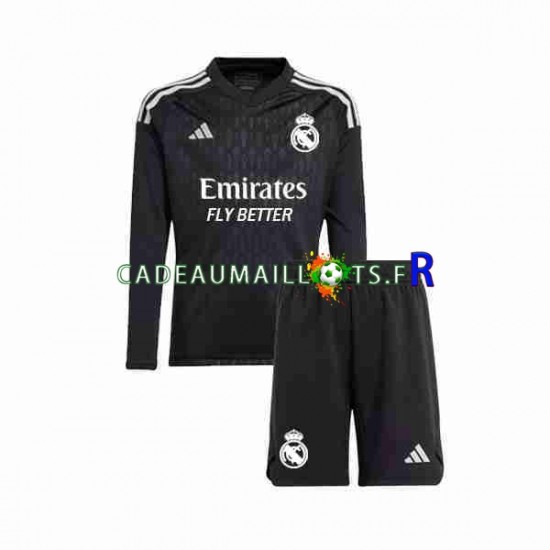 Real Madrid Maillot avec flocage Gardien Extérieur 2023-2024 ,Tenue Enfant ML