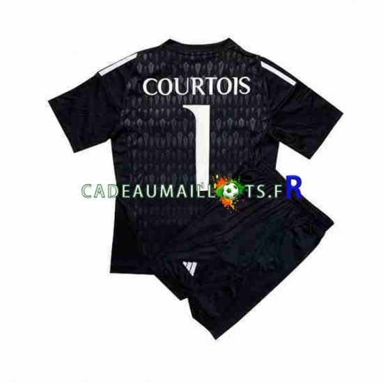 Real Madrid Maillot avec flocage Thibaut Courtois 1 Gardien Extérieur 2023-2024 ,Tenue Enfant MC