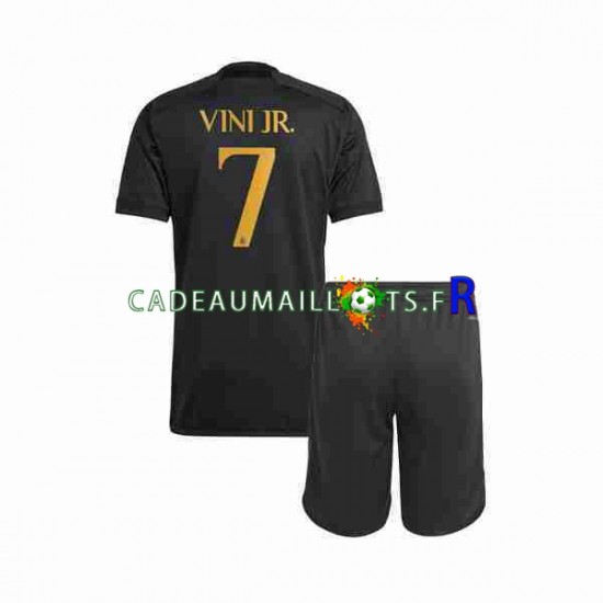 Real Madrid Maillot avec flocage Vini Jr 7 3ème 2023-2024 ,Tenue Enfant MC