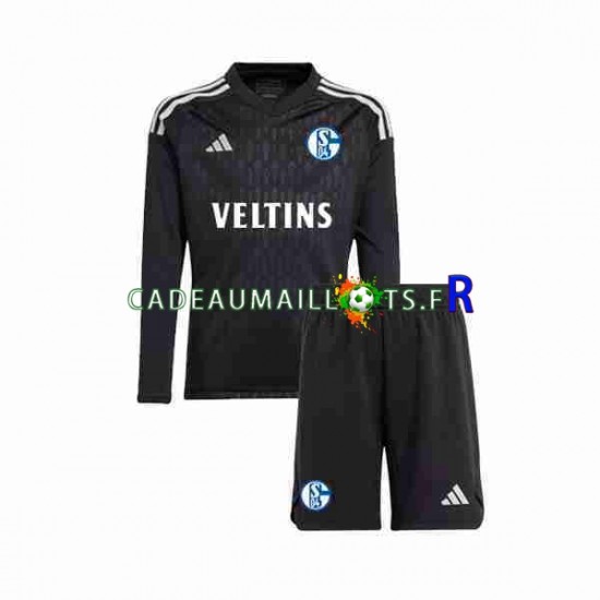 Schalke 04 Maillot avec flocage Gardien Extérieur 2023-2024 ,Tenue Enfant ML