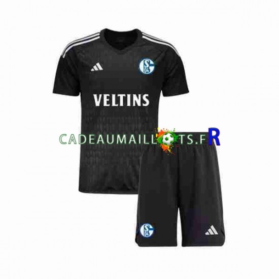 Schalke 04 Maillot avec flocage Gardien Extérieur 2023-2024 ,Tenue Enfant MC