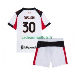 AC Milan Maillot avec flocage Ardon Jashari 30 Extérieur 2025-2026 ,Tenue Enfant MC