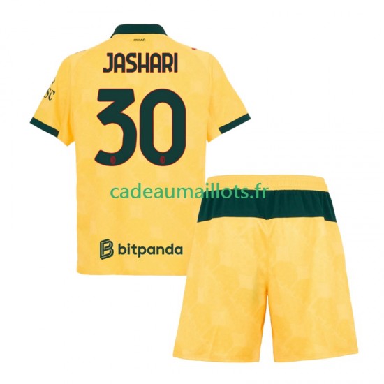 AC Milan Maillot avec flocage Ardon Jashari 30 3ème 2025-2026 ,Tenue Enfant MC AC Milan Maillot avec flocage Ardon Jashari 30 3ème 2025-2026 ,Tenue Enfant MC