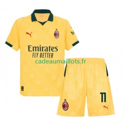 AC Milan Maillot avec flocage Christian Pulisic 11 3ème 2025-2026 ,Tenue Enfant MC