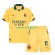 AC Milan Maillot avec flocage Christian Pulisic 11 3ème 2025-2026 ,Tenue Enfant MC