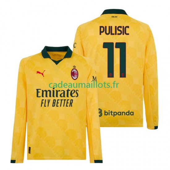 AC Milan Maillot avec flocage Christian Pulisic 11 3ème 2025-2026 ,Homme ML