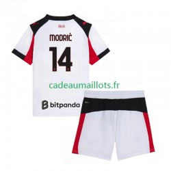 AC Milan Maillot avec flocage Modrić Luca 14 Extérieur 2025-2026 ,Tenue Enfant MC
