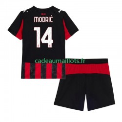 AC Milan Maillot avec flocage Modrić Luca 14 Domicile 2025-2026 ,Tenue Enfant MC