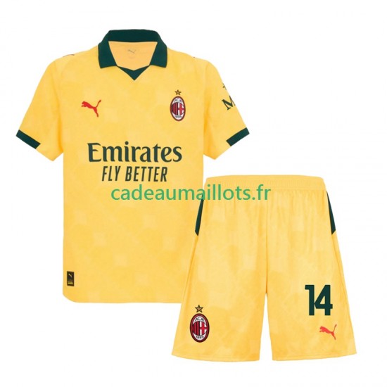 AC Milan Maillot avec flocage Modrić Luca 14 3ème 2025-2026 ,Tenue Enfant MC