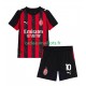 AC Milan Maillot avec flocage Rafael Leao 10 Domicile 2025-2026 ,Tenue Enfant MC
