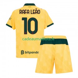 AC Milan Maillot avec flocage Rafael Leao 10 3ème 2025-2026 ,Tenue Enfant MC