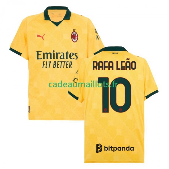 AC Milan Maillot avec flocage Rafael Leao 10 3ème 2025-2026 ,Homme MC