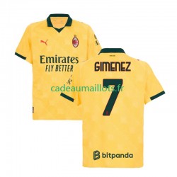 AC Milan Maillot avec flocage Santiago Gimenez 7 3ème 2025-2026 ,Homme MC