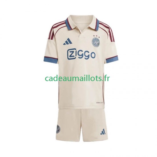 Ajax Amsterdam Maillot avec flocage 3ème 2025-2026 ,Tenue Enfant MC Ajax Amsterdam Maillot avec flocage 3ème 2025-2026 ,Tenue Enfant MC