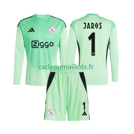 Ajax Amsterdam Maillot avec flocage Vitezslav Jaros 1 Gardien Domicile 2025-2026 ,Tenue Enfant ML