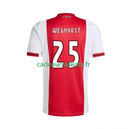 Ajax Amsterdam Maillot avec flocage Wout Weghorst 25 Domicile 2025-2026 ,Homme MC