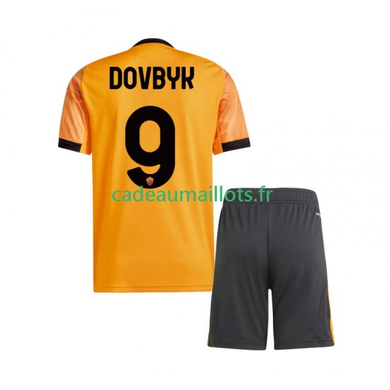 AS Rome Maillot avec flocage Artem Dovbyk 9 Extérieur 2025-2026 ,Tenue Enfant MC