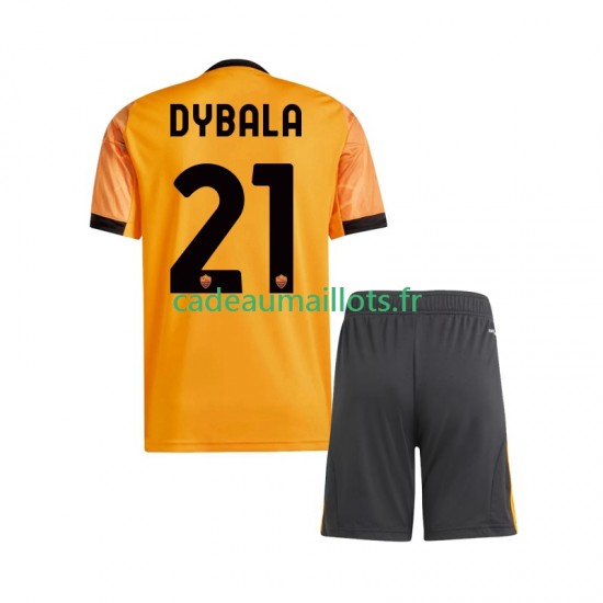 AS Rome Maillot avec flocage Dybala 21 Extérieur 2025-2026 ,Tenue Enfant MC