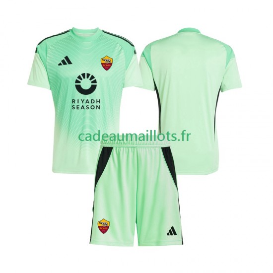 AS Rome Maillot avec flocage Gardien Extérieur 4ème 2025-2026 ,Tenue Enfant MC
