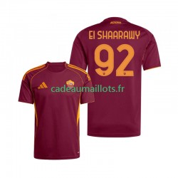 AS Rome Maillot avec flocage Stephan El Shaarawy 92 Domicile 2025-2026 ,Homme MC