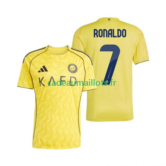 Maillot avec flocage Al Nassr Cristiano Ronaldo 7 Domicile 2025-2026 ,Homme MC