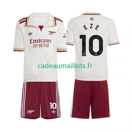Arsenal Maillot avec flocage Eberechi Eze 10 3ème 2025-2026 ,Tenue Enfant MC