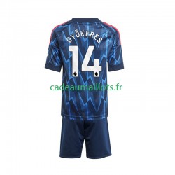 Arsenal Maillot avec flocage Viktor Gyokeres 14 Extérieur 2025-2026 ,Tenue Enfant MC