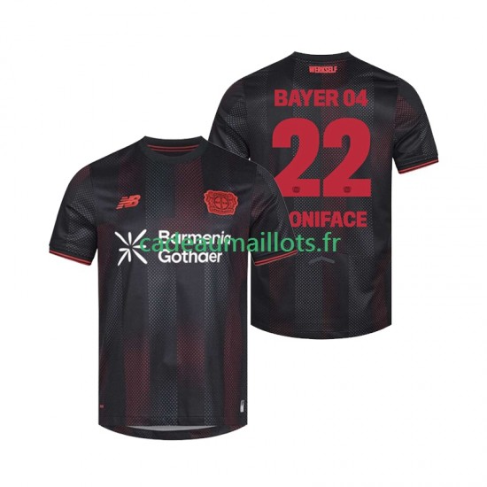 Bayer 04 Leverkusen Maillot avec flocage Victor Boniface 22 Domicile 2025-2026 ,Homme MC