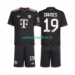Bayern Munich Maillot avec flocage Alphonso Davies 19 3ème 2025-2026 ,Tenue Enfant MC