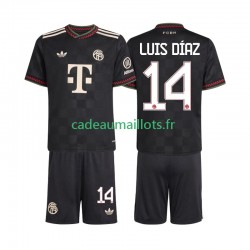 Bayern Munich Maillot avec flocage Luis Diaz 14 3ème 2025-2026 ,Tenue Enfant MC