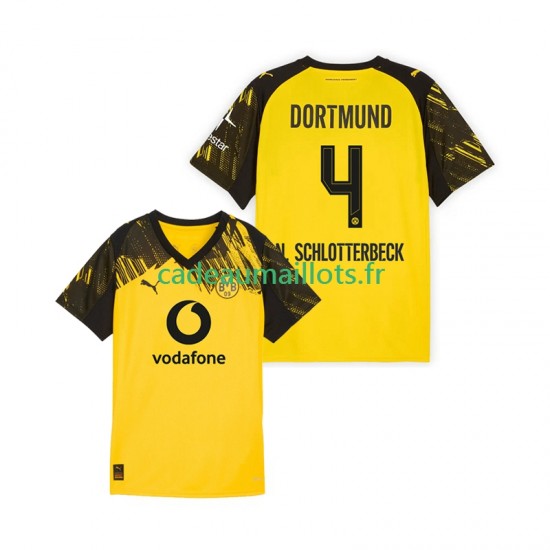 Borussia Dortmund Maillot avec flocage Nico Schlotterbeck 4 Domicile 2025-2026 ,Homme MC