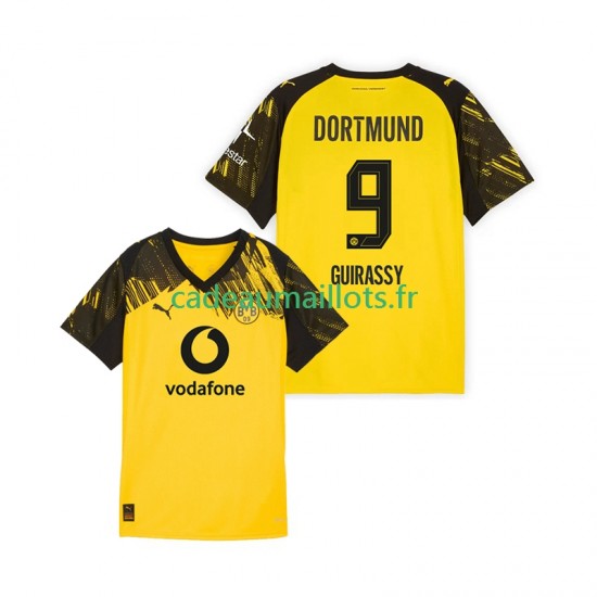 Borussia Dortmund Maillot avec flocage Serhou Guirassy 9 Domicile 2025-2026 ,Homme MC
