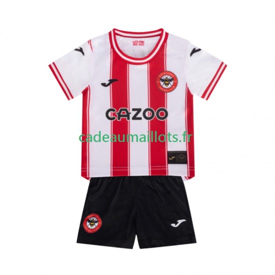 Maillot avec flocage Brentford Domicile 2025-2026 ,Tenue Enfant MC