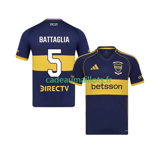 CA Boca Juniors Maillot avec flocage Rodrigo Battaglia 5 Domicile 2025-2026 ,Homme MC