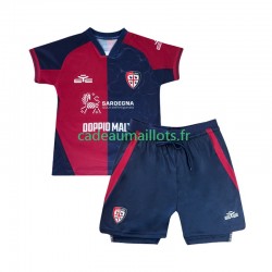 Cagliari Maillot avec flocage Domicile 2025-2026 ,Tenue Enfant MC