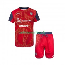 Cagliari Maillot avec flocage Special Domicile 2025-2026 ,Tenue Enfant MC
