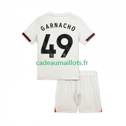 Chelsea Maillot avec flocage Alejandro Garnacho 49 Extérieur 2025-2026 ,Tenue Enfant MC