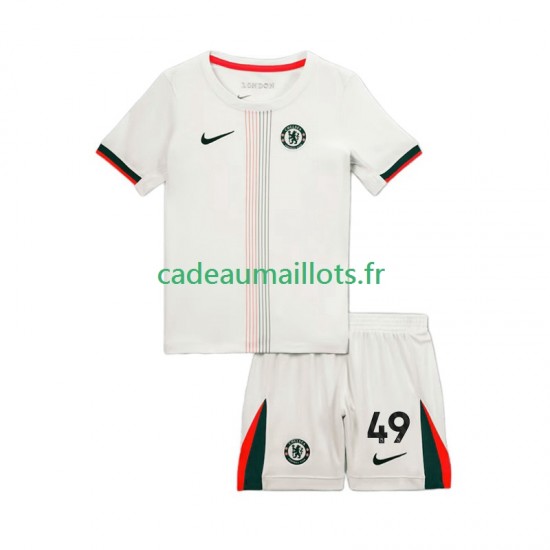 Chelsea Maillot avec flocage Alejandro Garnacho 49 Extérieur 2025-2026 ,Tenue Enfant MC