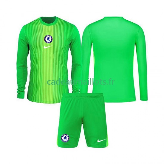Chelsea Maillot avec flocage Gardien Extérieur 2025-2026 ,Tenue Enfant ML